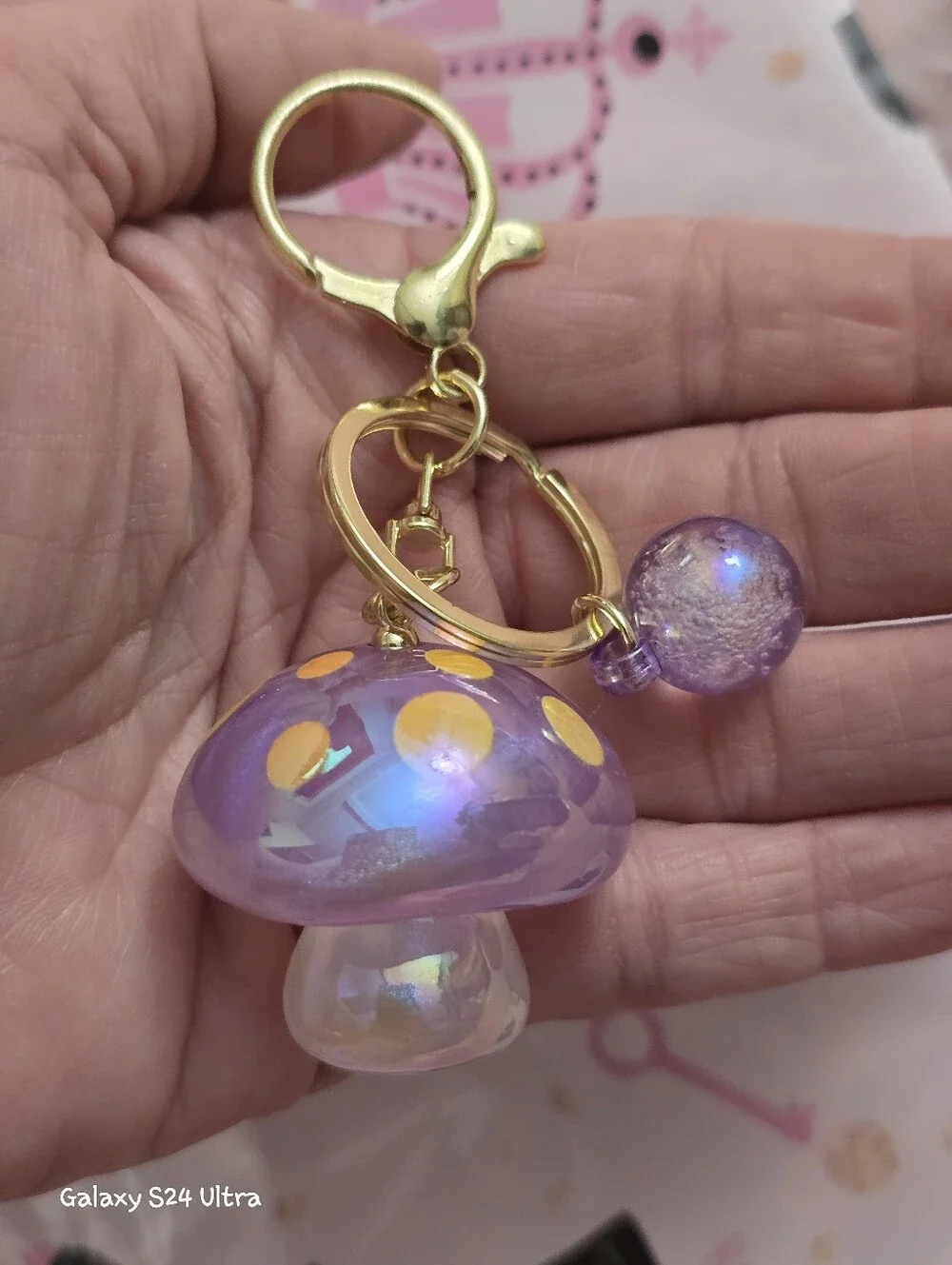 Mushroom Bag Charm/ Keychain NEW